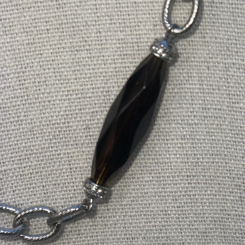 Vintage LIA SOPHIA  Amber Wave Necklace - Picture 4 of 8